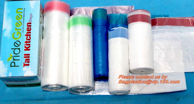 Garbage Bags Wastebasket Bin Liners New Design Easy To Tear Extra Durable Plastic Trash Bags For Bathroom Bedroom Office