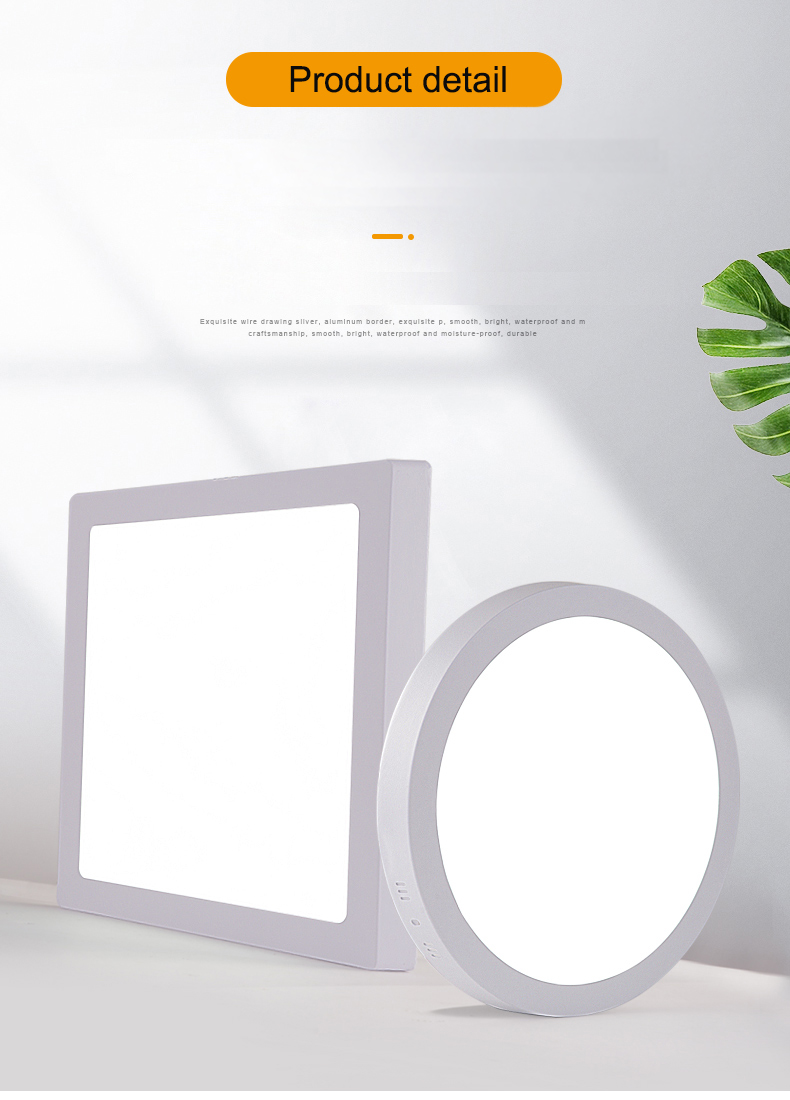 AC 85-265V 3w 4w 6w 9w 12w 15w 18w 24w Ultra Slim LED Panel Light with Long Lifespan