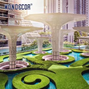 Quality Large Forged Metal Sculpture Geometric Hollow Pavilion wholesale