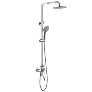 Quality AG3306 Lifting Rain Shower Set System Chrome For Bathroom wholesale