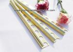 Curved Shine Gold Aluminium Tile Edge Trim 10mm x 2.44m / 2.5m / 2.6m
