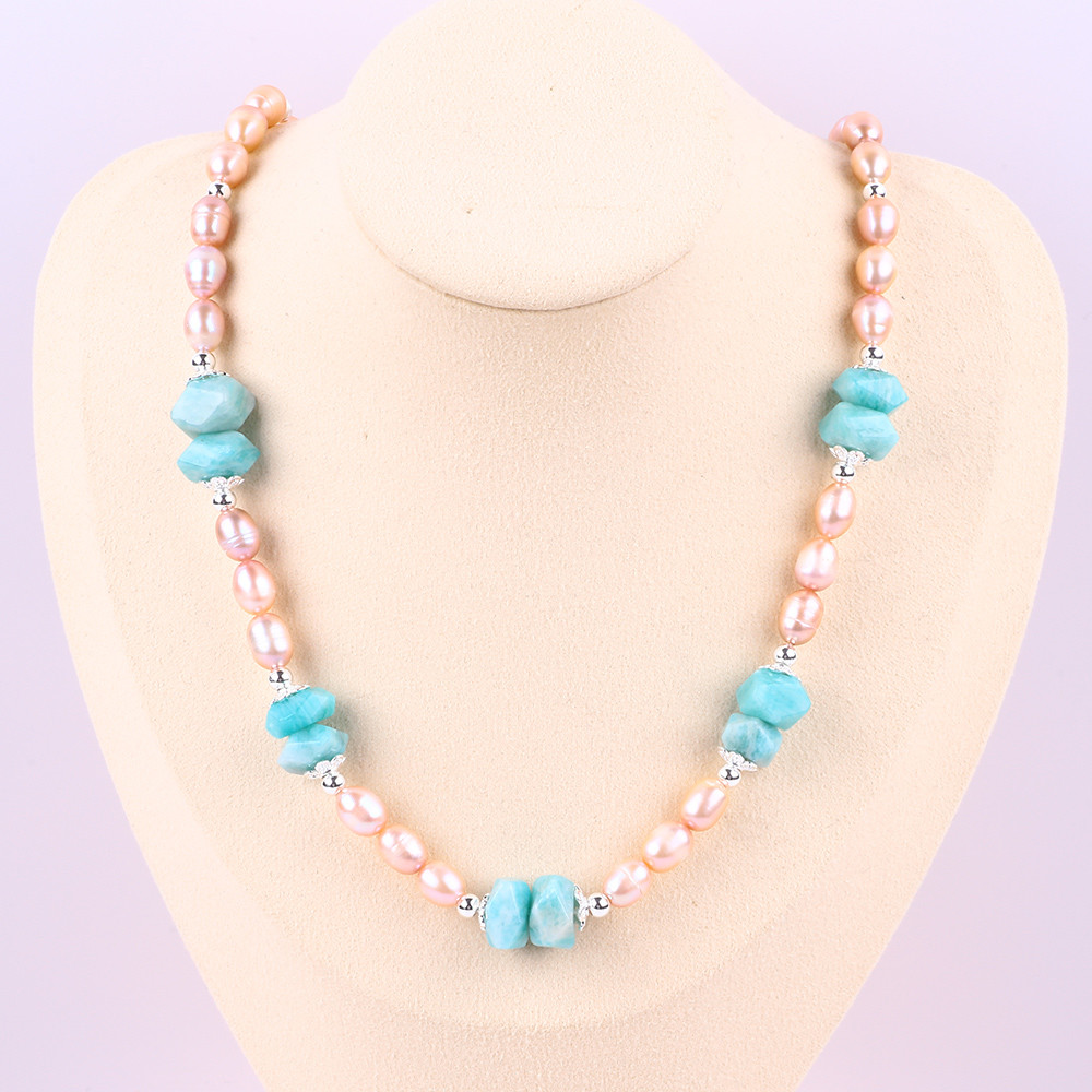 6mm Bead Fresh Water Pearls Necklace Jewelry Healing Energy