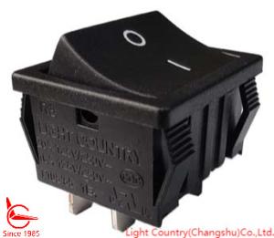 Quality Factory R3-2 ON-OFF Rocker Switch, 24*21mm, Black Housing, Red/Black Button, 20A 250V wholesale