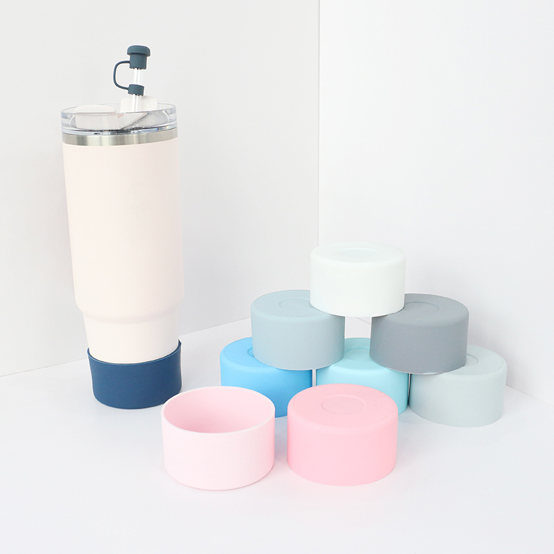 Silicone Bumper Bottle Sleeve for Quencher 40 oz 7.5cm Tumbler Boot Stanley Cup silicone bottom cover bottles