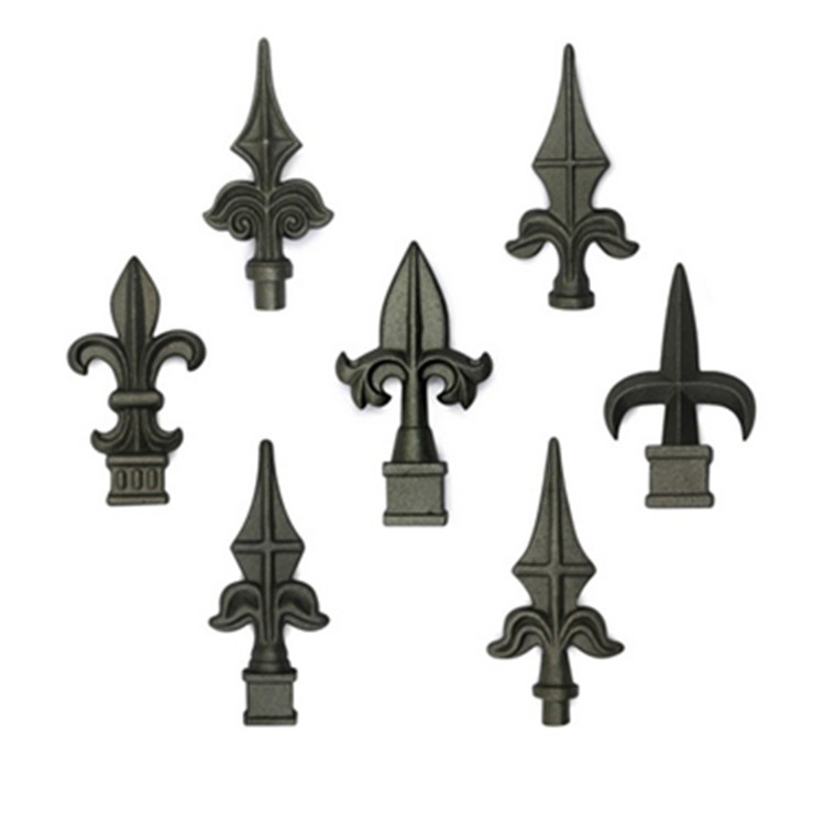 Forged Wrought Iron Ornaments Corrosion Resistance , Fence Cast Iron Items