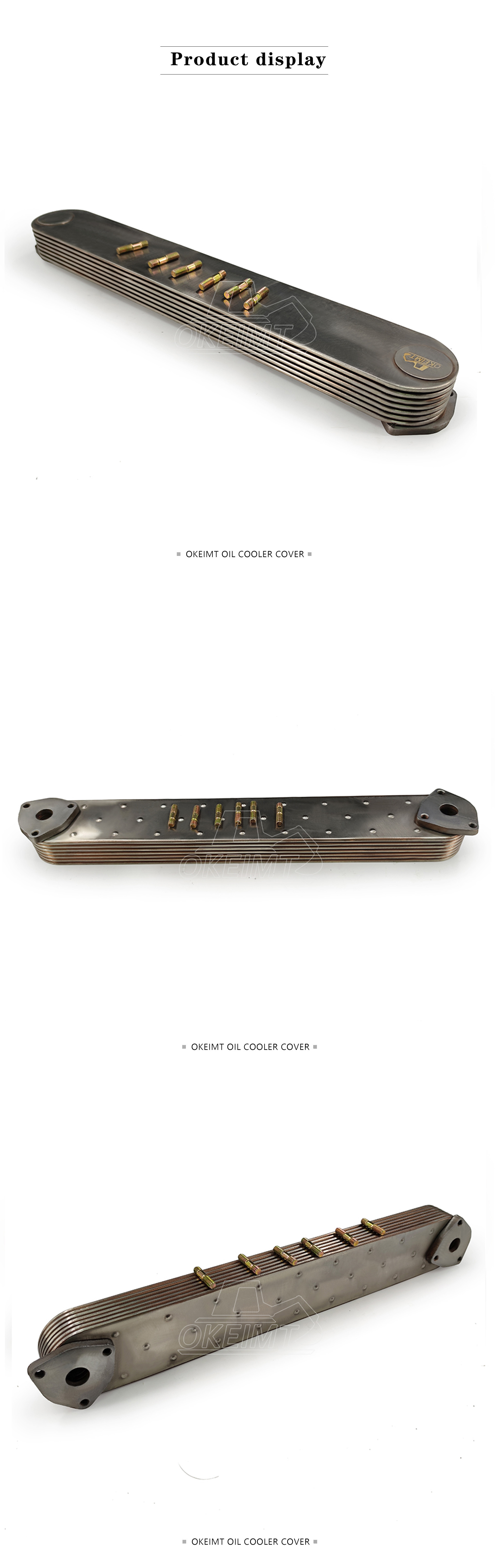 1-21700033-0 Engine Oil Cooler Core For ISUZU Engine 6RB1-7P 6D17 Hitachi Excavator EX400-1