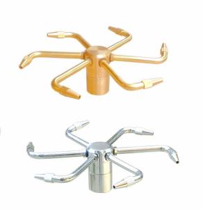 Quality Brass Chrome Rotating Fountain Jet Nozzle Fountain Spray Heads Pond Fountain Nozzles wholesale