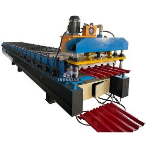 Quality 980 Trapezoidal roofing sheet roll forming machine for Brazil metal roof roll forming machine wholesale