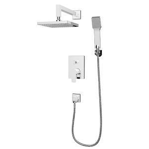 Quality Concealed Shower Set Modern Design Square Built-in Headshower Bathroom with Hand Shower wholesale
