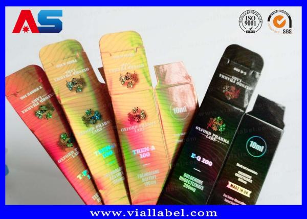 Cardboard Bodybuilding Phenylpropionate 10ml Bottle Boxes Printing Hologram Foil