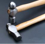 Ball peen hammer with fiberglass handle