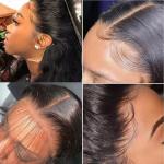 13x4HD Lace Front Wig Bone Straight Human Hair Wig PrePlucked