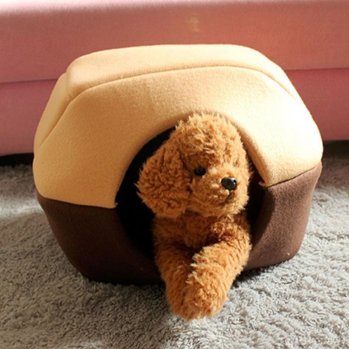 Winter Dog Bed House Foldable Soft Animal Puppy Cave / Sleeping Mat Pad