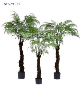 Quality Tropical Artificial Outdoor Ferns Palm Tree Environmental Customized Size wholesale