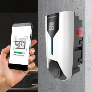 Quality 7/22 KW Single/Three Phase 32A AC EV Charging Station Wall Mounted Family Use wholesale