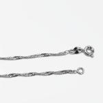 DIY Jewelry Necklace Accessories Love Pearl Platinum Plated Water Wave Chain