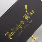 Custom Gold Logo Cosmetic Packaging Box Matte Black Box Packaging For Press On