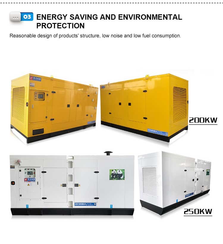 ISO Durable Large Silent Generator , Air Cooled Super Quiet Diesel Generator