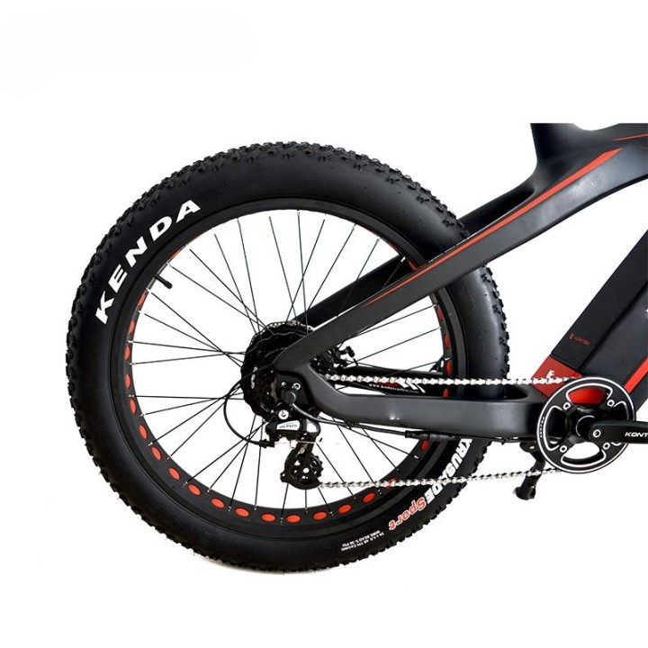 Super Light Carbon 27.5Inch Fat Tire Electric Bike 48V 750w 1000W Electric Mountain Bike