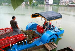 Quality River Water Clean Garbage Collection Cleaning Trash Skimmer Boat wholesale