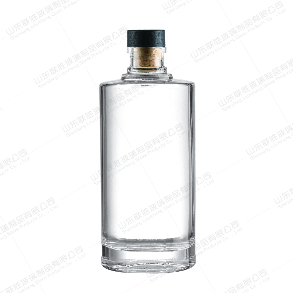 Clear Customized 500ml Glass Bottles for Liquor Spirits Rum Absolute Tequila Gin