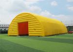 Ground Yellow Inflatable Canopy Tent , Inflatable Advertising Tent Modern Design