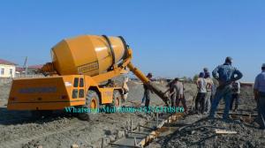 Quality Mobile Hydraulic Concrete Mixer Machine , Cement Mixer Vehicle 20 Circles Per Min wholesale