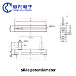 B303 Microphone dedicated single link 05 sliding potentiometer 75MM versatile