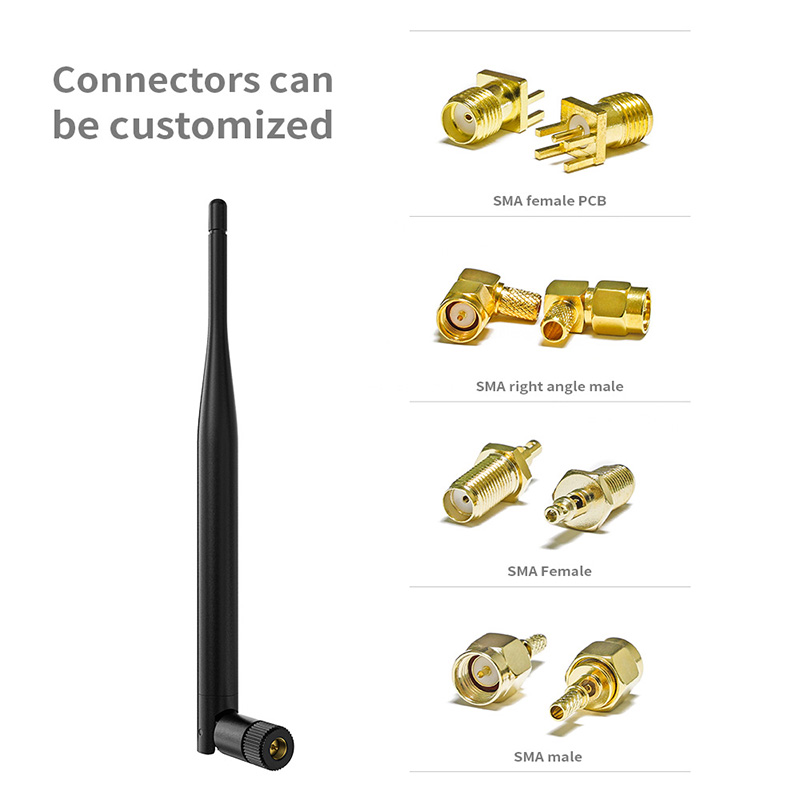 R.H.C.P Polarization 5DB 2.4G 5.8G Dualband WiFi Antenna for Max Input Power 50 OHM