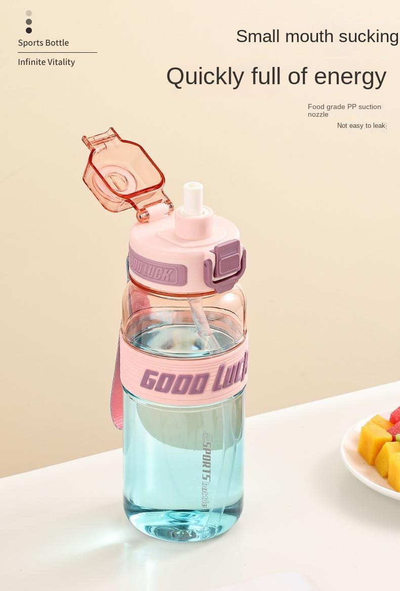 Lightweight 650ml 850ml Large Capacity Custom Plastic Water Bottles With Logo Fitness Portable Water Bottle For Travel Sealed And Leak Proof