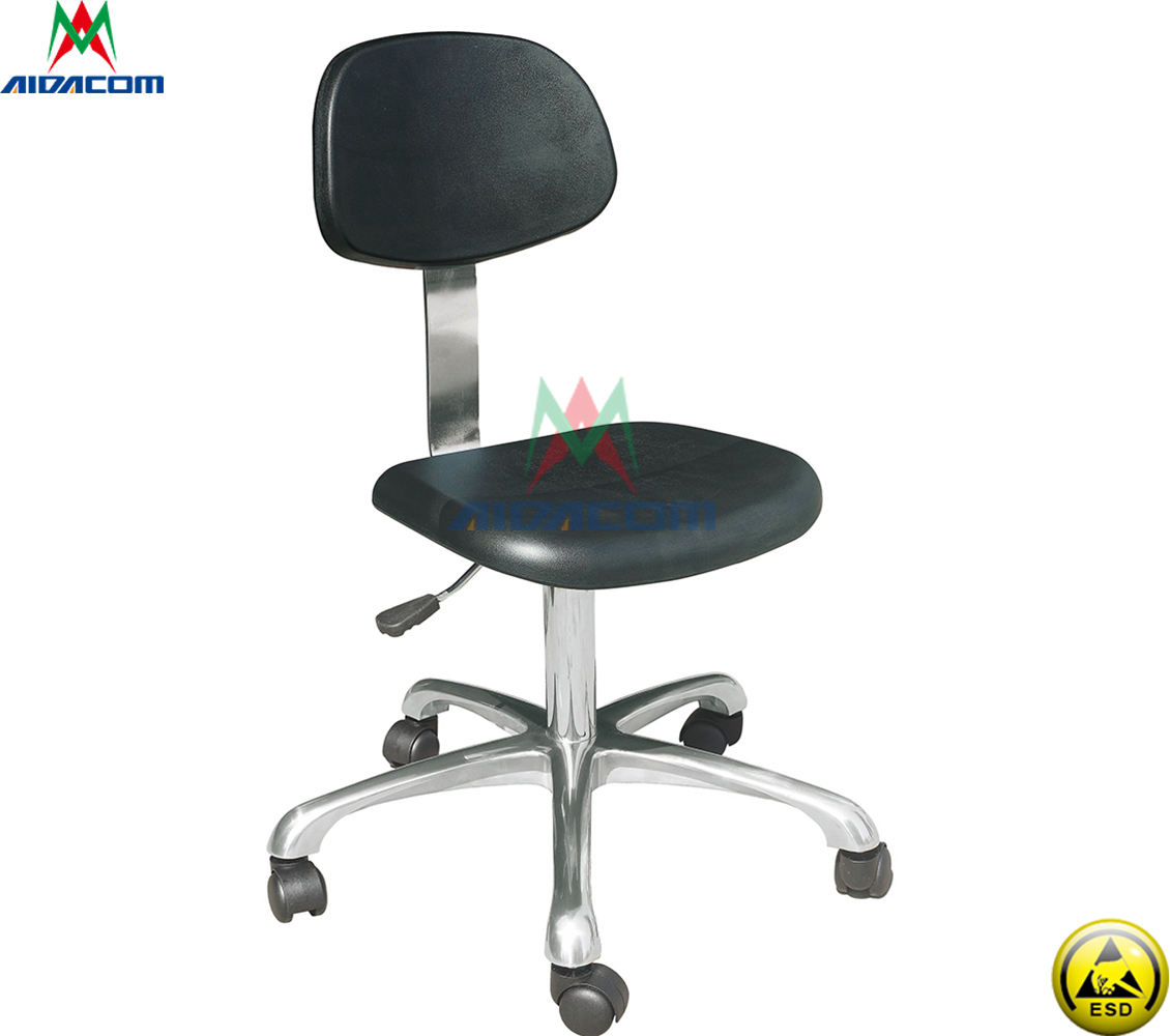 Laboratory 140mm Pneumatic Rod Ergonomic Swivel ESD Chairs