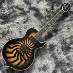 Custom Grand Guitars Wylde Audio Odin Grail Charcoal Burst Buzzsaw Electric