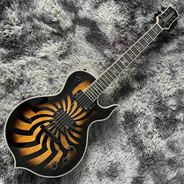 Custom Grand Guitars Wylde Audio Odin Grail Charcoal Burst Buzzsaw Electric