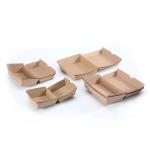 OEM Food Kraft Paper Cardboard Hamburger Boxes Takeaway Packing