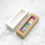 Brown Kraft Paper Macarons Cookies Gift Box Packaging