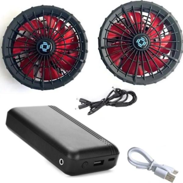 Workwear Jacket Cooling Fan Battery Set 12V 10000mAh With Chinese Brushless