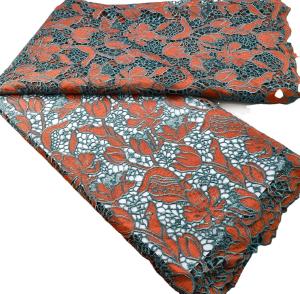 Quality clothes material fabric african attire soft and nice silk african design for lady bridal lace wedding dress embroidery indones wholesale