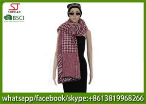 Quality 420g 200*78cm 100%Acrylic Woven Houndstooth Jacquard Poncho factory keep warm fashion swallow grid scarf wholesale