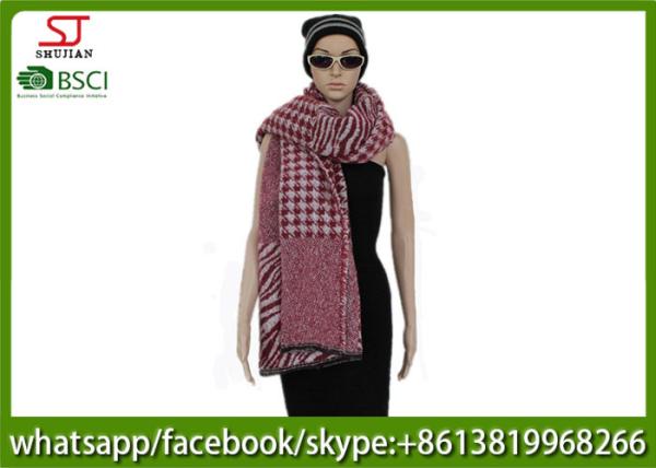 420g 200*78cm 100%Acrylic Woven Houndstooth Jacquard Poncho factory keep warm