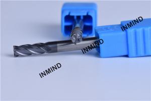 Quality 3.5 mm Diameter 4 Flute Solid Carbide End Mills 0.8 UM Grain Size H6 Tolerance wholesale