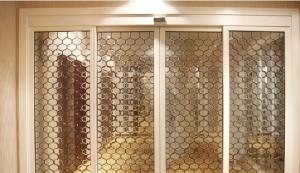 Quality decorative glass usded in sliding door wholesale