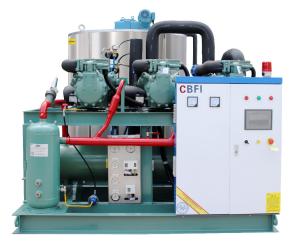 Quality Large Capacity Water Cooling Flake Ice Machine 10000kg Per Day For Seafood wholesale