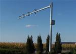 Security Telescoping CCTV Camera Pole Attachments Galvanized Steel Pole