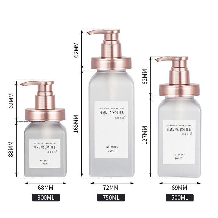Bpa Free 200ml Empty Plastic Bottles , 62mm Pump Cosmetic Airless Lotion Bottles