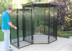 Quality 8' Dia Outdoor Parrot Aviary Wire Mesh Galvanized / Powder Coating Surface wholesale