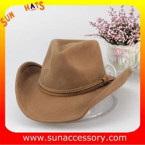Quality Fashion hot sale Western cowboy hats for mens,100% Australia wool felt hats for boys wholesale