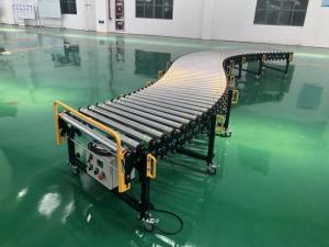 Quality 45 degree 90 degree Turning Curved powered flexible conveyor wholesale