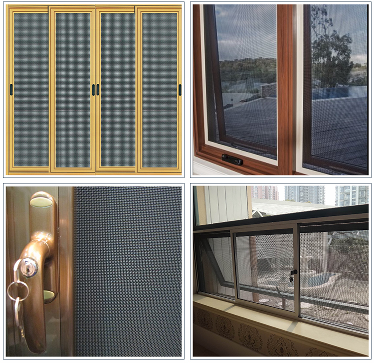 Stainless Steel Safety Window Screen / kingkong mesh / Security window screen & door net marine safety net colored windo