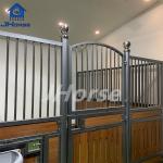 Customizable European Horse Stalls Elegant Swing/Sliding Doors Steel Wood