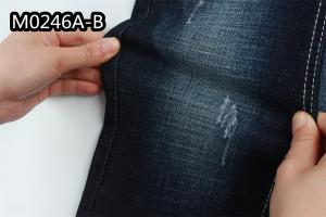 Quality 150cm 9.1Oz Cotton Spandex Denim Fabric For Jeans Dress Shirting Clothing Crosshatch Slub Tie Dye wholesale